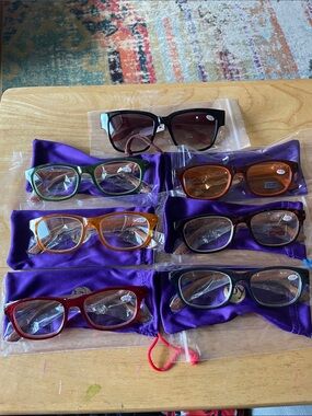 7 New Pairs Joy Mangano +3.50 Women's Reading Glasses - Multi-Color Set